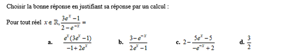 exercice sur Egalité de deux expressions