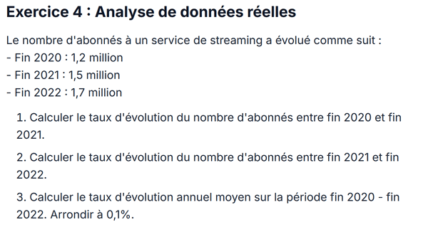 exercice sur Analyse de données réelles