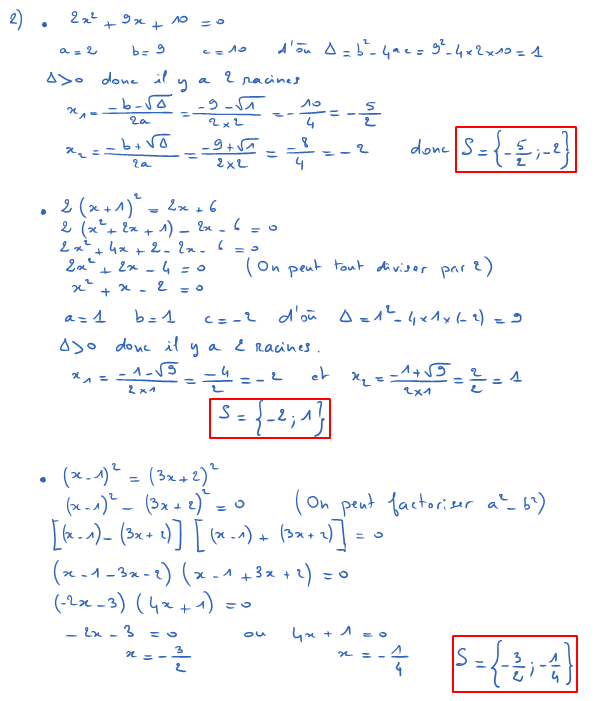 Corrigé exercice 5