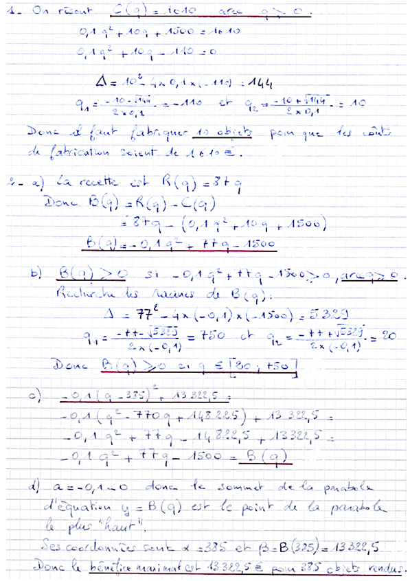 Corrigé exercice 3