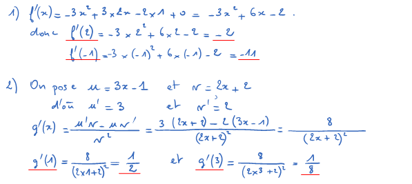 Corrigé exercice 2