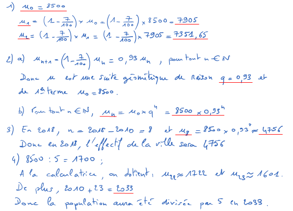 Corrigé exercice 2