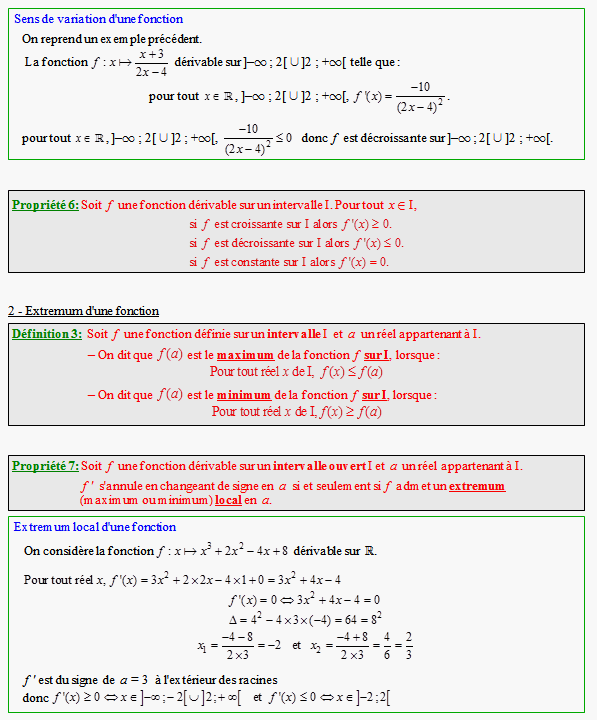 Cours sur les fonctions de référence - première ES - page 5