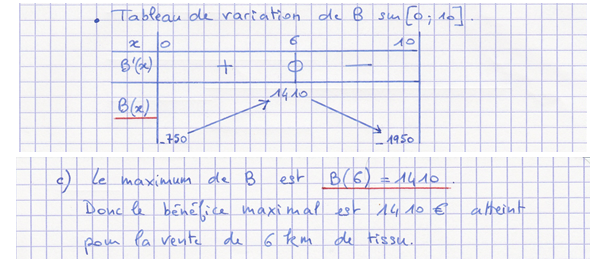 Corrigé exercice 11 sur la dérivation