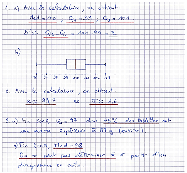 Corrigé exercice 7 sur les suites numériques