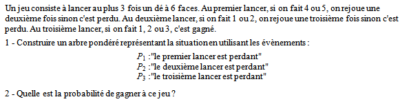 Exercice sur les variables aléatoires