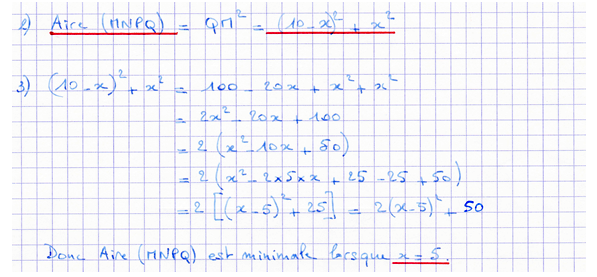 Corrigé exercice 5 sur le second degré