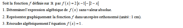 Exercice sur les fonctions de référence