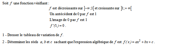 Exercice sur la dérivation