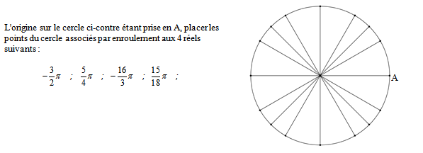 Exercice sur les angles et la trigonométrie