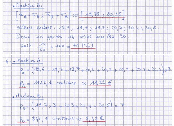 Corrigé exercice 3 sur les statistiques