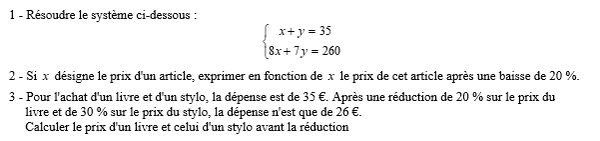 exercice sur Exercice concret