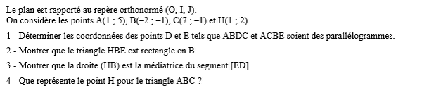 exercice sur Exercice de synthèse 3