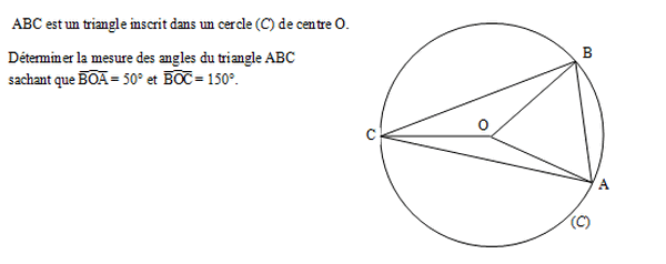 exercice sur Calculer des mesures d'angles