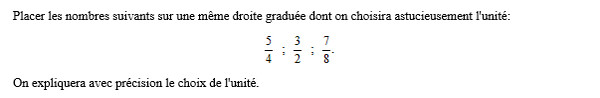 exercice sur Représenter une fraction