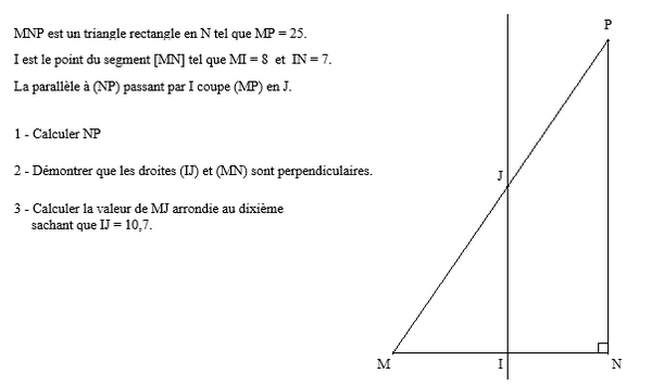 exercice sur Calculs de longueurs