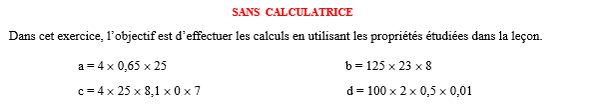 exercice sur 