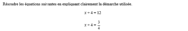 exercice sur Résoudre une équation du type quotient