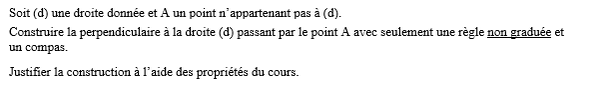 exercice sur Utiliser une propriété de la médiatrice