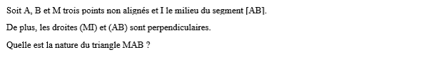exercice sur Nature du triangle