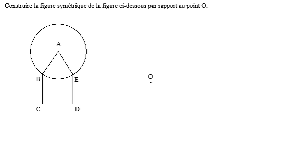 exercice sur Construire la figure symétrique