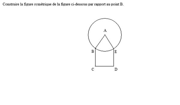 exercice sur Symétrique d'une figure