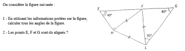exercice sur Angles et alignement