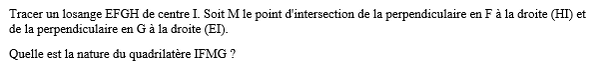exercice sur Losange et rectangle