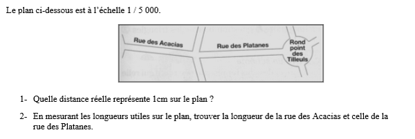 exercice sur Utiliser une échelle