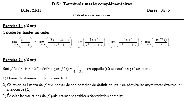 Fonctions limites et variations