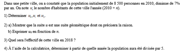 exercice sur Application concrète