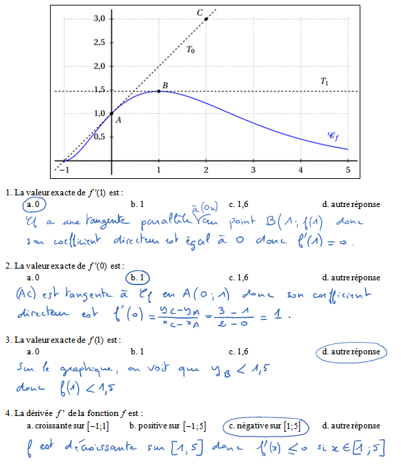 Corrigé exercice 1