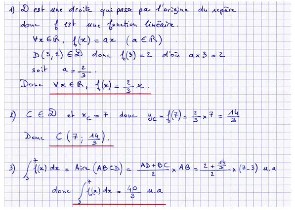 Corrigé exercice 1