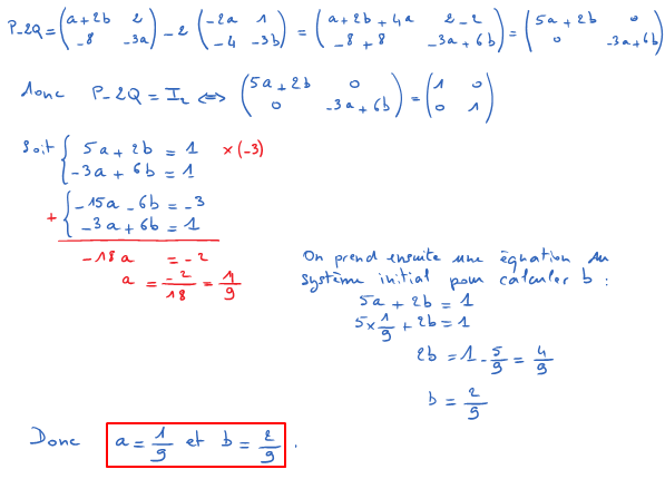 Corrigé exercice 1