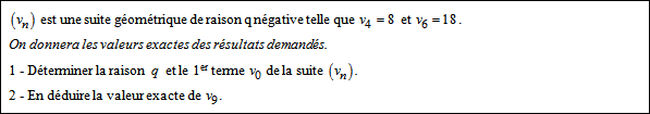 Exercice sur les suites