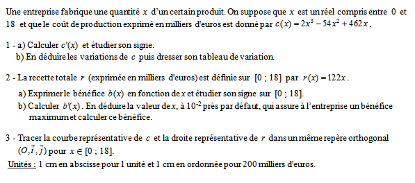 Exercice sur la continuité