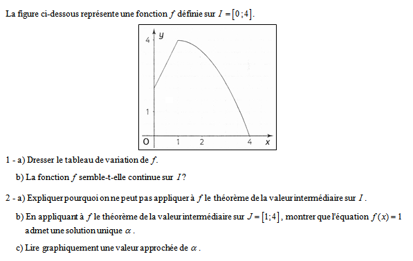 Exercice sur la continuité