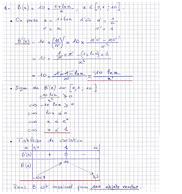 Corrigé exercice 8 sur les primitives