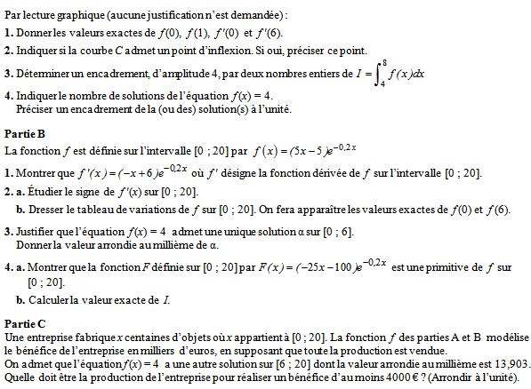 Exercice sur les primitives