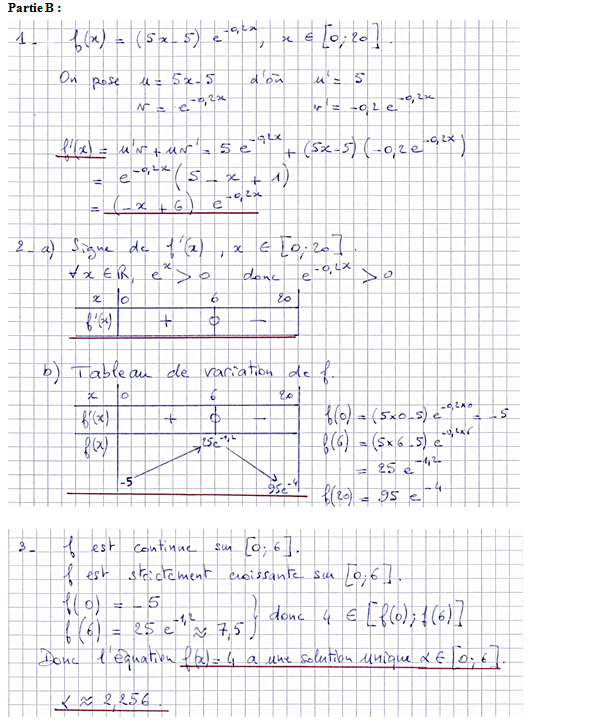 Corrigé exercice 9 sur les primitives