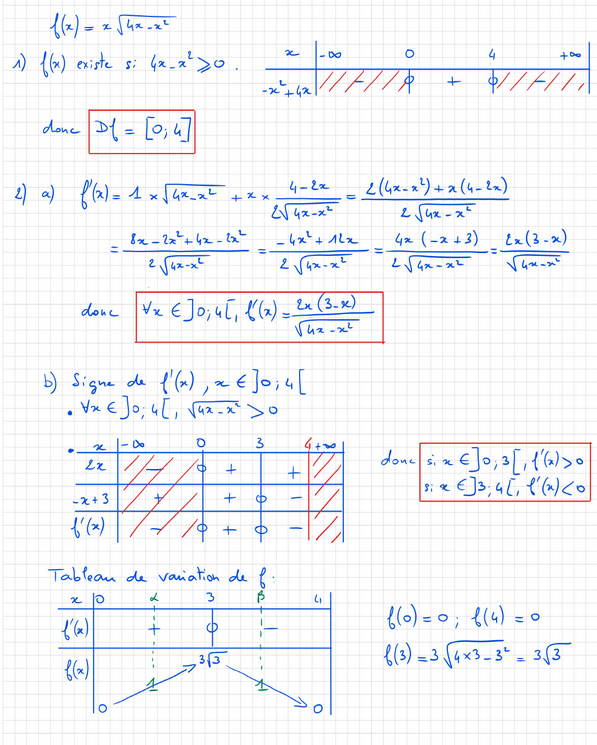 Corrigé exercice 1