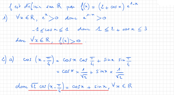 Corrigé exercice 1