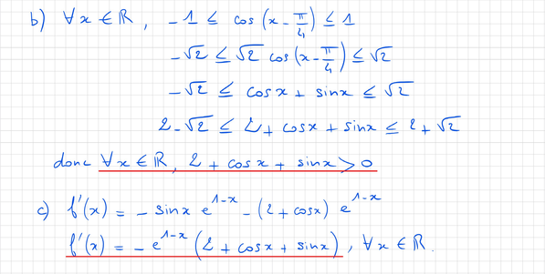 Corrigé exercice 1