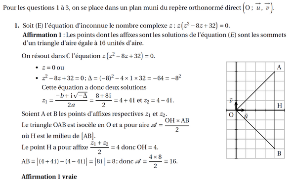 Corrigé exercice 1