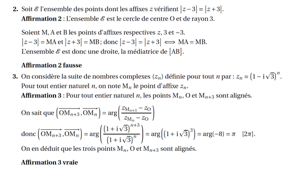 Corrigé exercice 1