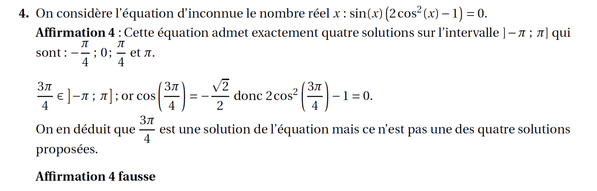 Corrigé exercice 1