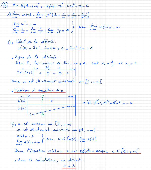 Corrigé exercice 1