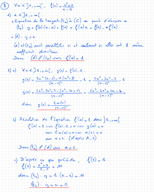 Corrigé exercice 1