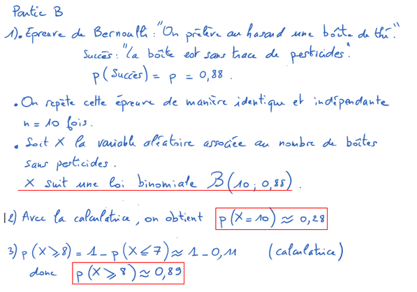 Corrigé exercice 1