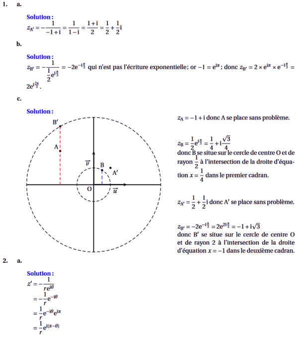 Corrigé exercice 1